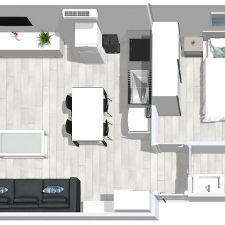 Roses Apartments 1 - Vista Mar Lateral - 1Habitacion Buitenkant foto