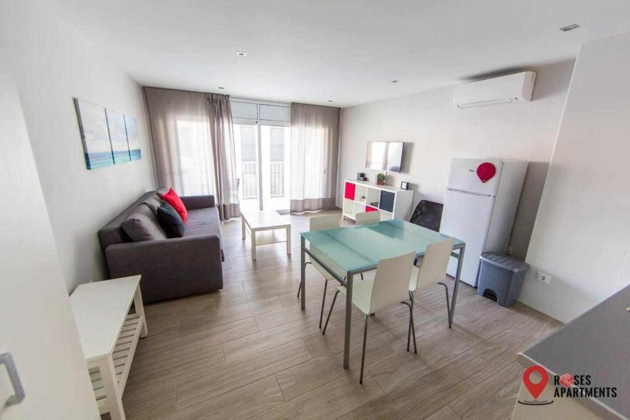 Roses Apartments 1 - Vista Mar Lateral - 1Habitacion Buitenkant foto